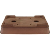 Bonsai pot 30x21x5.5cm antique brown rectangular unglaced