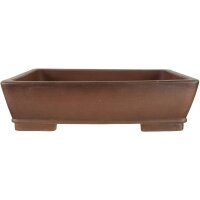 Bonsai pot 43.5x33.5x11.5cm antique brown rectangular...