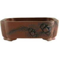 Bonsai pot 12.5x10x4.3cm Masteredition antique brown...