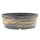 Bonsai pot 19x19x6,5cm grey round unglaced