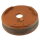 Bonsai pot 22,5x22,5x6,5cm brown round unglaced