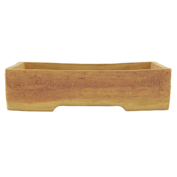 Bonsai pot 27x21x7cm beige rectangular unglaced