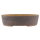 Bonsai pot 33x23,5x9cm darkbrown oval unglaced