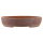 Bonsai pot 32x32x7cm brown round unglaced