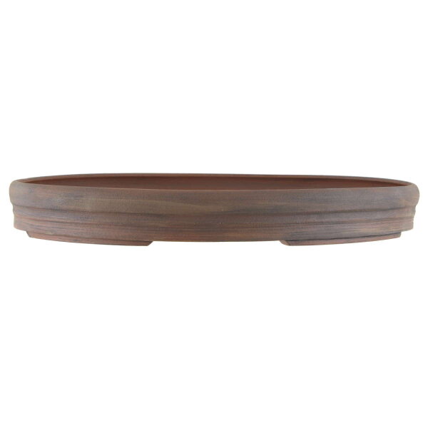 Bonsai pot 51x40x6,5cm darkbrown oval unglaced