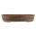 Bonsai pot 46,5x39x8,5cm darkbrown oval unglaced