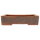 Bonsai pot 27,5x21x6,5cm brown rectangular unglaced