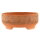 Bonsai pot 14,5x14,5x6cm brick red round unglaced