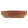 Bonsai pot 30x30x7cm brick red round unglaced