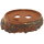 Bonsai pot 27x19x9cm brown oval unglaced