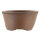 Bonsai pot 16,5x16,5x8,5cm darkbrown round unglaced