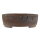 Bonsai pot 19x19x6,5cm darkbrown round unglaced