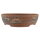 Bonsai pot 20,5x20,5x6cm darkbrown round unglaced