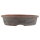 Bonsai pot 21,5x21,5x5cm darkbrown round unglaced