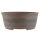 Bonsai pot 23x23x9,5cm darkbrown round unglaced