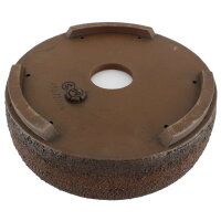 Bonsai pot 22,5x22,5x7cm darkbrown round unglaced