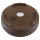 Bonsai pot 24x24x6cm darkbrown round unglaced