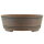 Bonsai pot 23,5x23,5x8,5cm darkbrown round unglaced