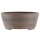 Bonsai pot 23,5x23,5x10cm darkbrown round unglaced