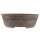 Bonsai pot 27x27x8,5cm darkbrown round unglaced