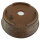 Bonsai pot 27x27x8,5cm darkbrown round unglaced