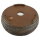 Bonsai pot 26x26x7cm darkbrown round unglaced