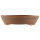 Bonsai pot 34x34x7,5cm brown round unglaced