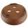 Bonsai pot 34x34x7,5cm brown round unglaced