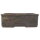 Bonsai pot 28x23x9,5cm darkbrown rectangular unglaced